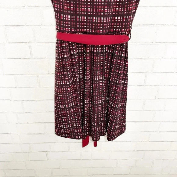 Fervour - Modcloth Black & Red Plaid Fit and Flare Dress Women's Size Medium - Picture 3 of 8